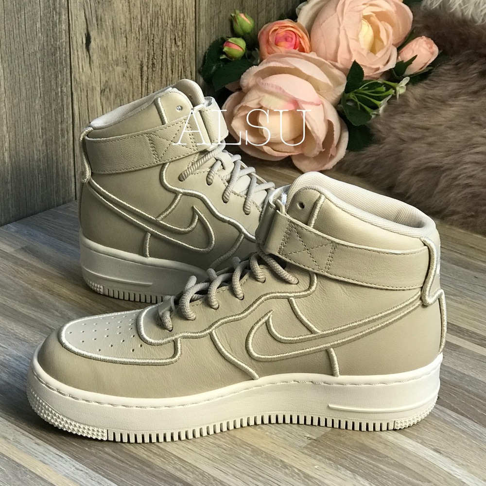 NWT Nike AF1 Upstep HI SI Oatmeal W AUTHENTIC - Picture 4 of 8